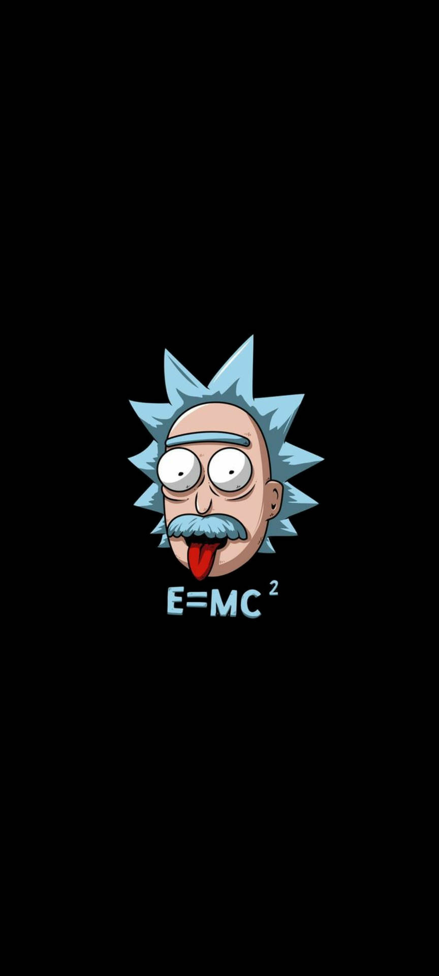 Rick And Morty Cool Einstein Poster Background