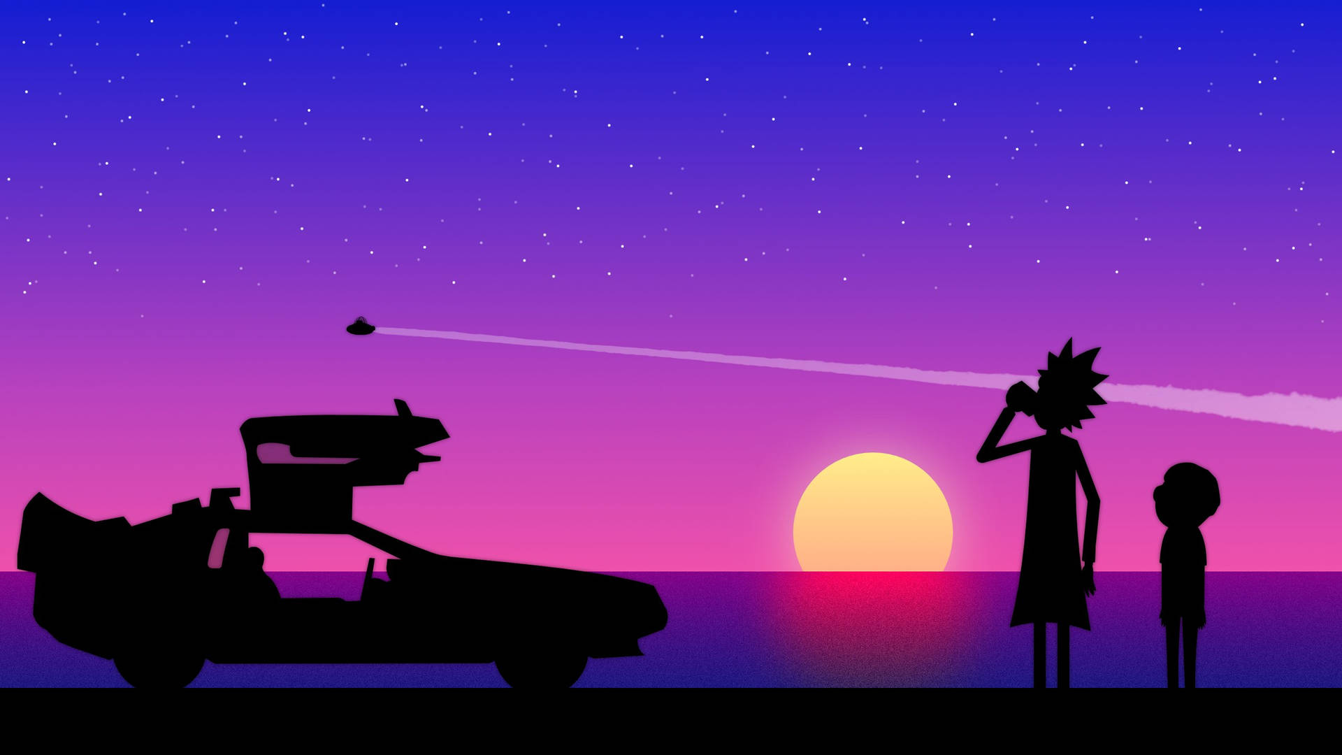 Rick And Morty Cool Silhouette