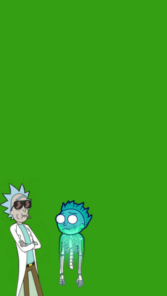 Rick And Morty Green Morty Wallpaper