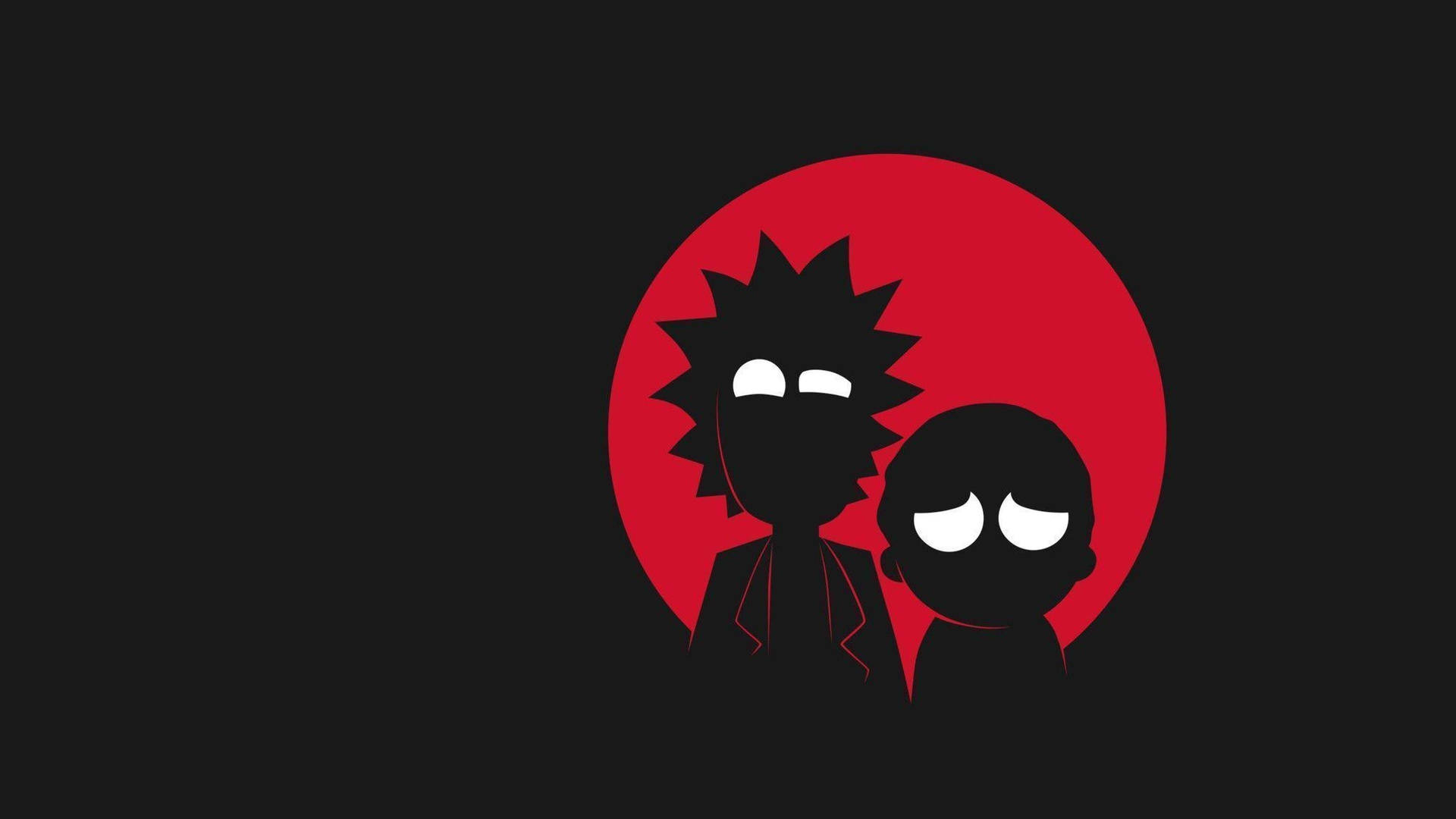 Rick And Morty Hd Computer Character Silhouettes Background