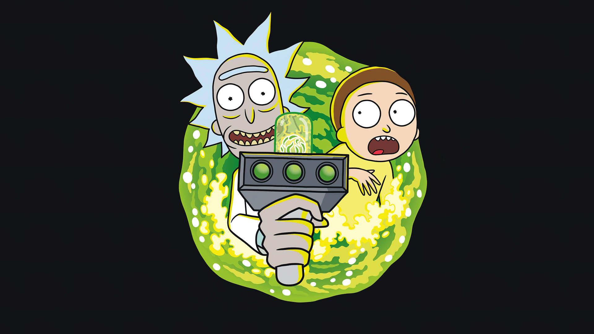 "Catch up with 'Rick and Morty' on your HD Computer" Wallpaper