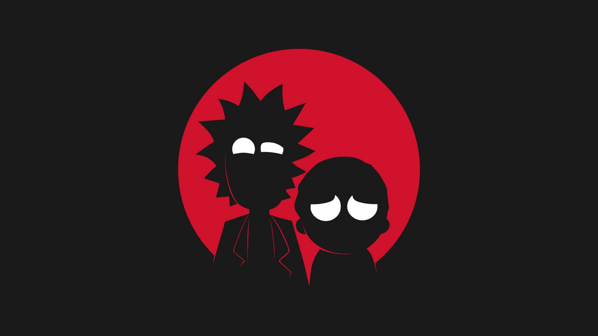 Rick og Morty logo tapet Wallpaper