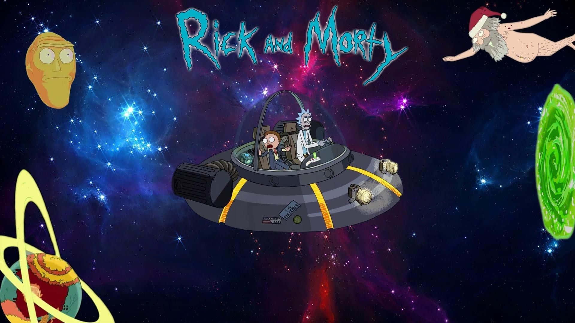 "Be cool with Rick and Morty on your laptop!" Wallpaper