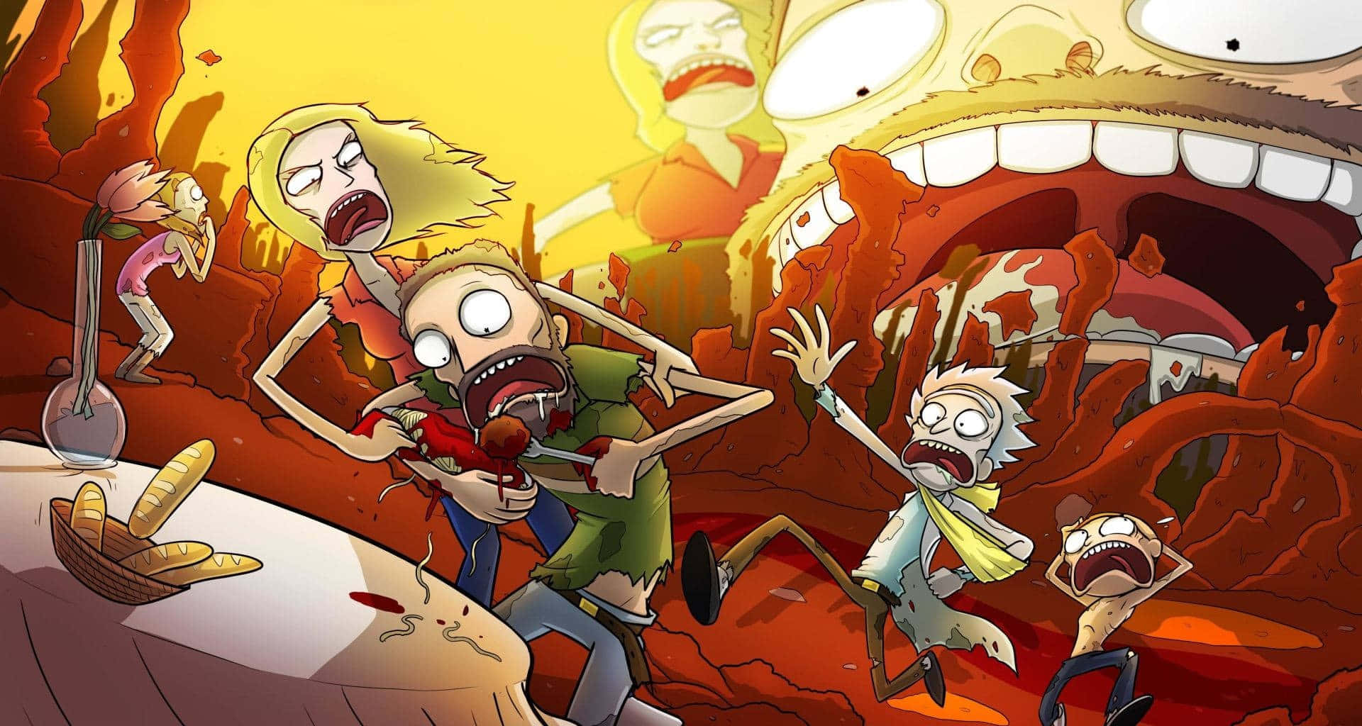 Supercharge your laptop with Rick and Morty Wallpaper