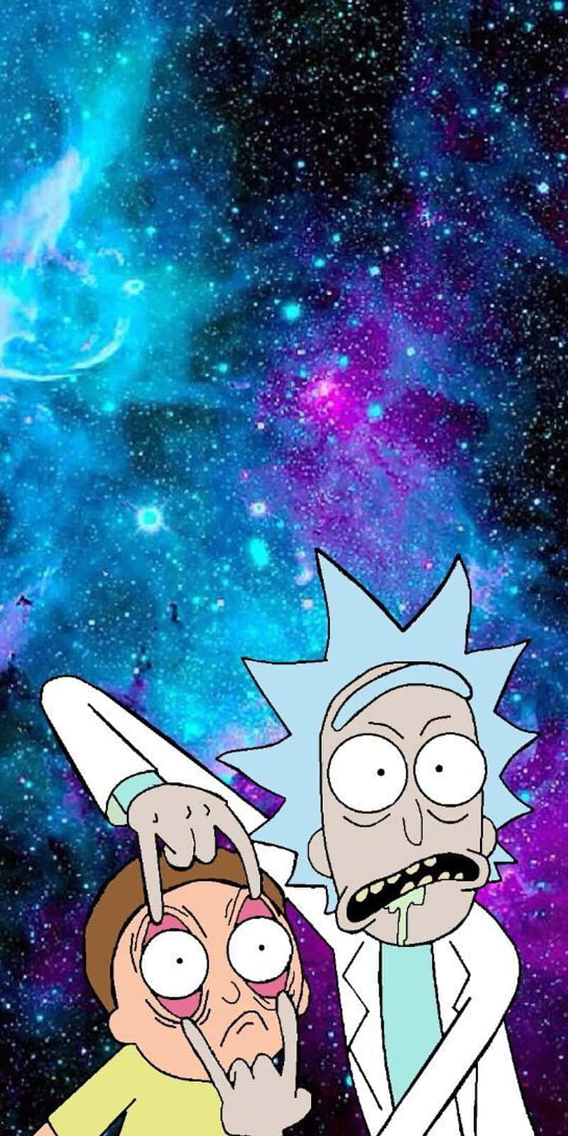 Rick And Morty Macbook Opening Eyes Wallpaper