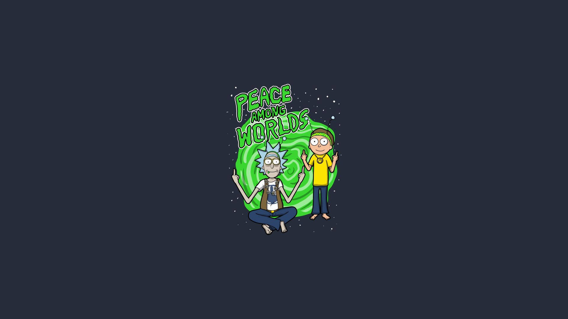 Rick And Morty Peace Among Worlds Background