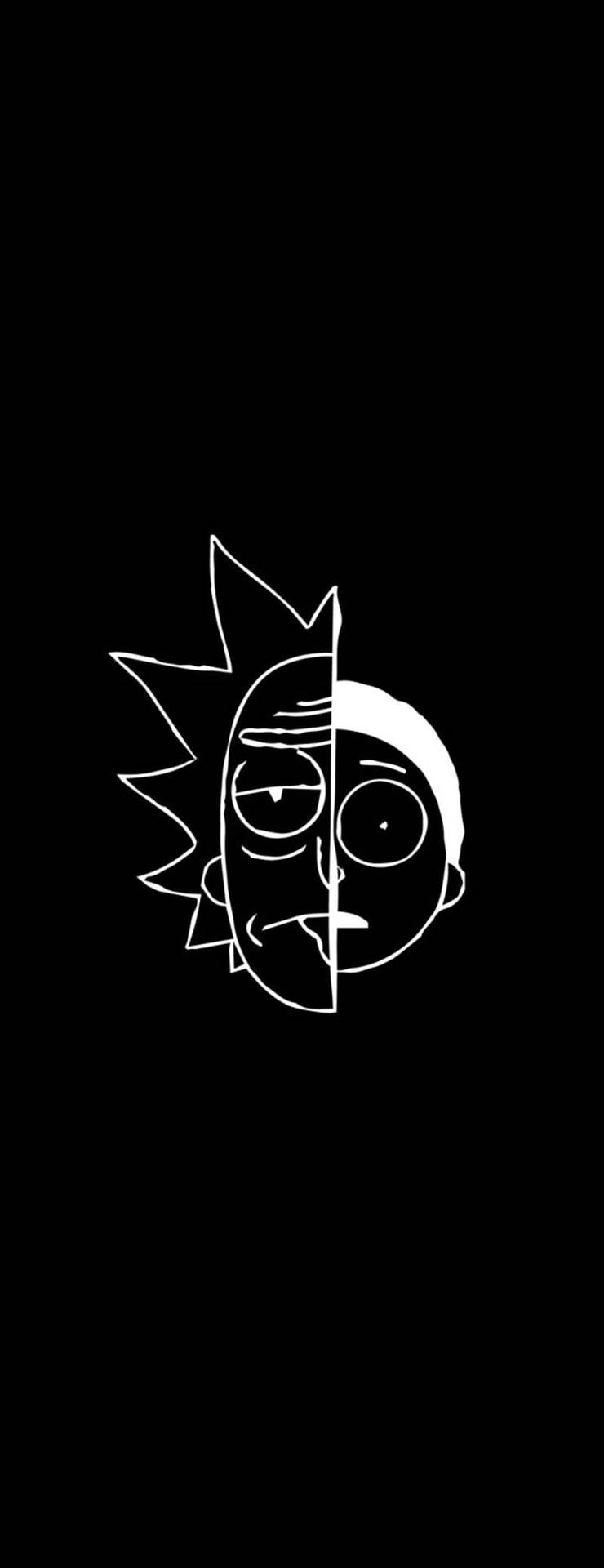 Rick And Morty Phone Split Background