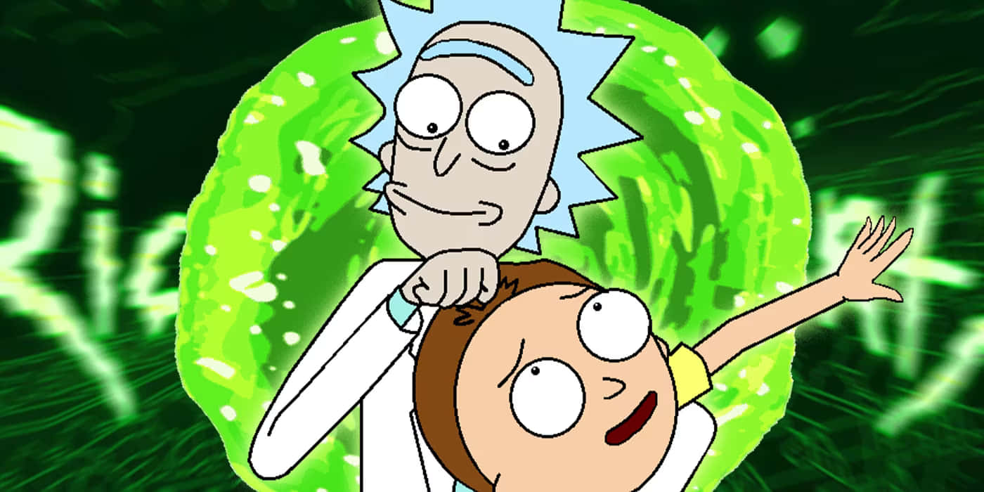Rick and Morty goofing around