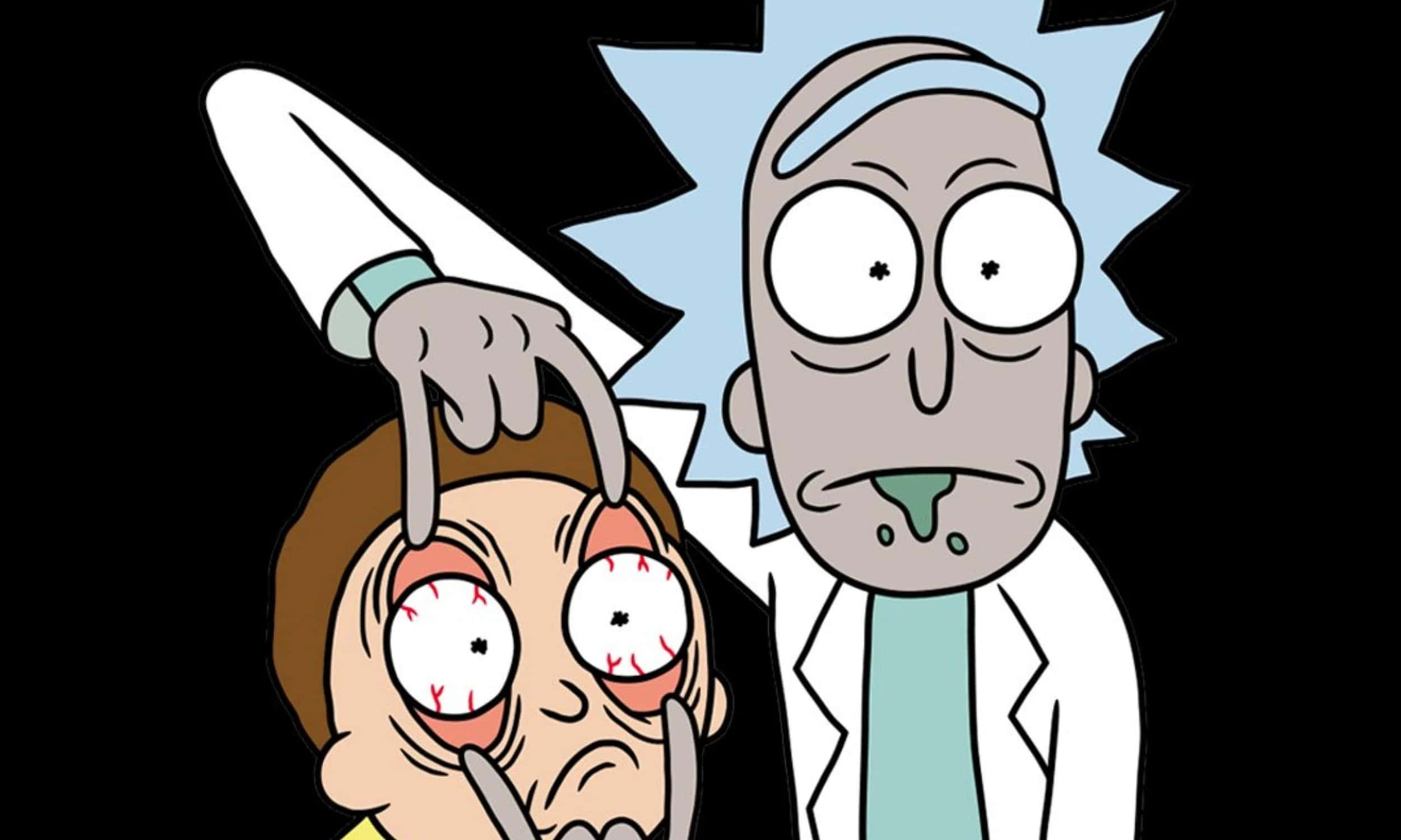 Family portrait of "Rick and Morty"