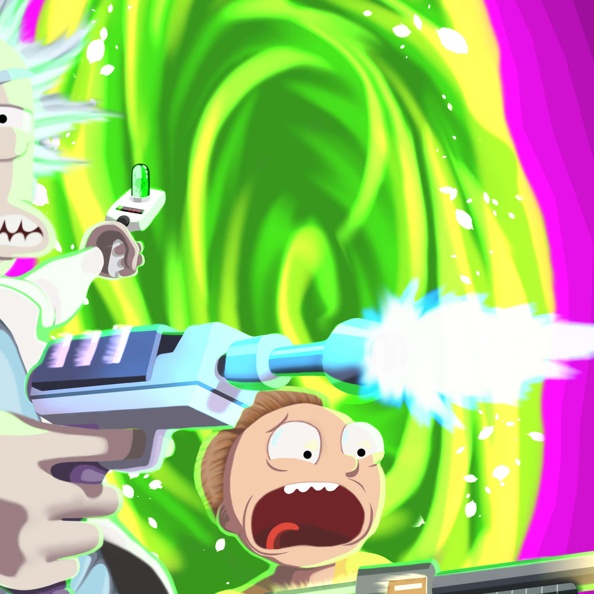 Explore alternate universes with Rick and Morty Wallpaper