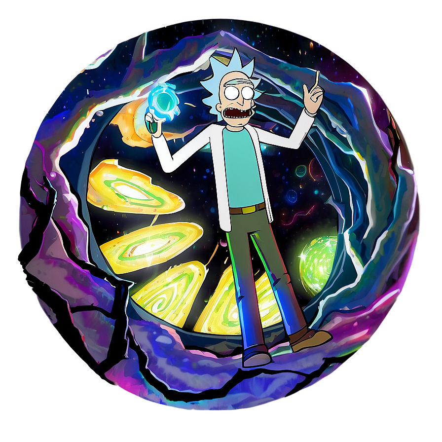 Download Rick And Morty Portal B | Wallpapers.com