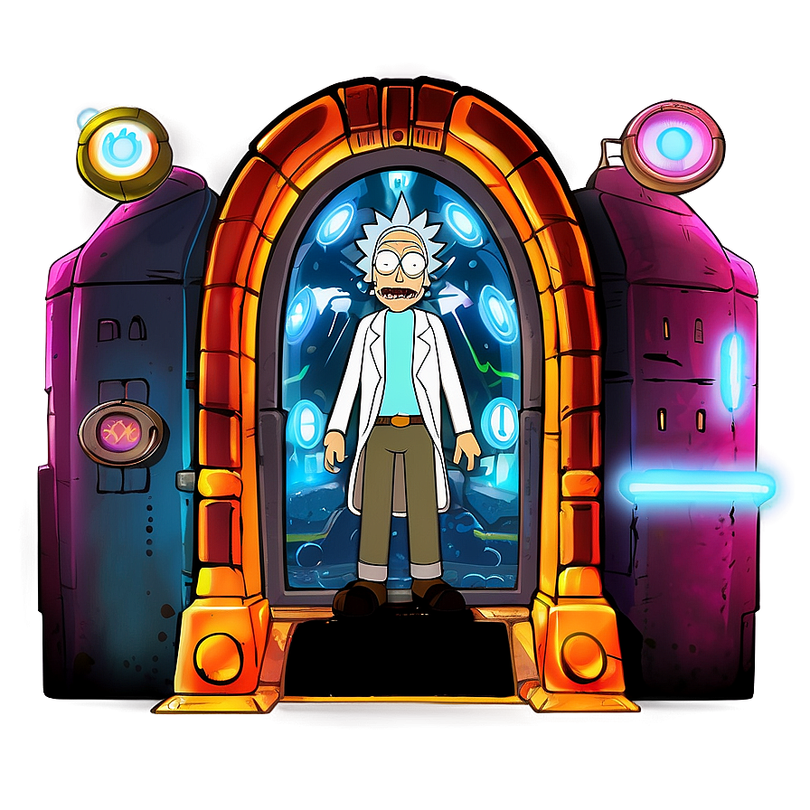 Download Rick And Morty Portal Discovery Png Jex | Wallpapers.com