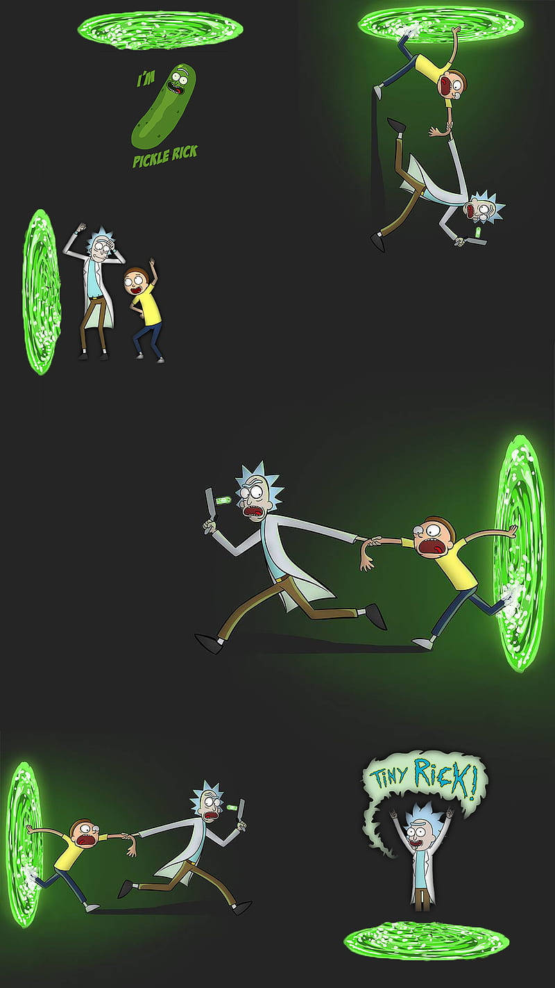Rick And Morty Portals Wallpaper