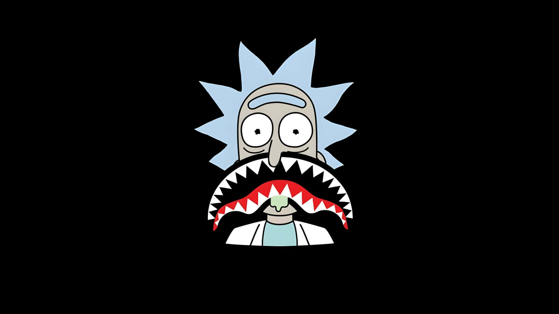 Rick And Morty Shark Backpack Wallpaper
