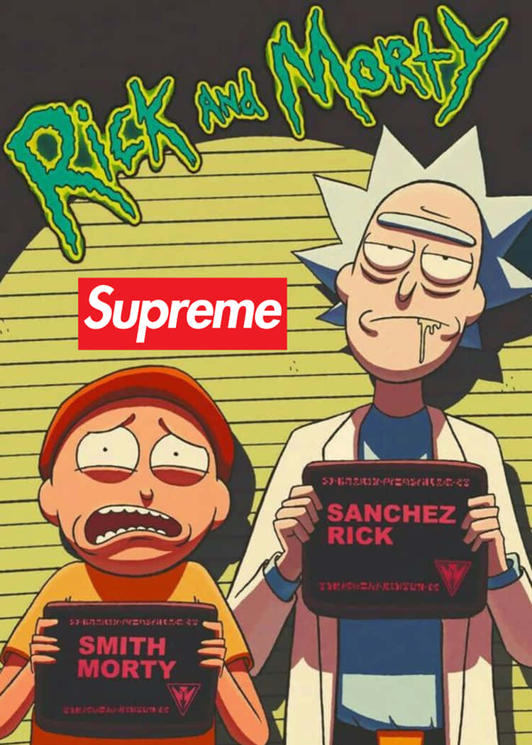 Get Supreme Style with Rick and Morty Wallpaper
