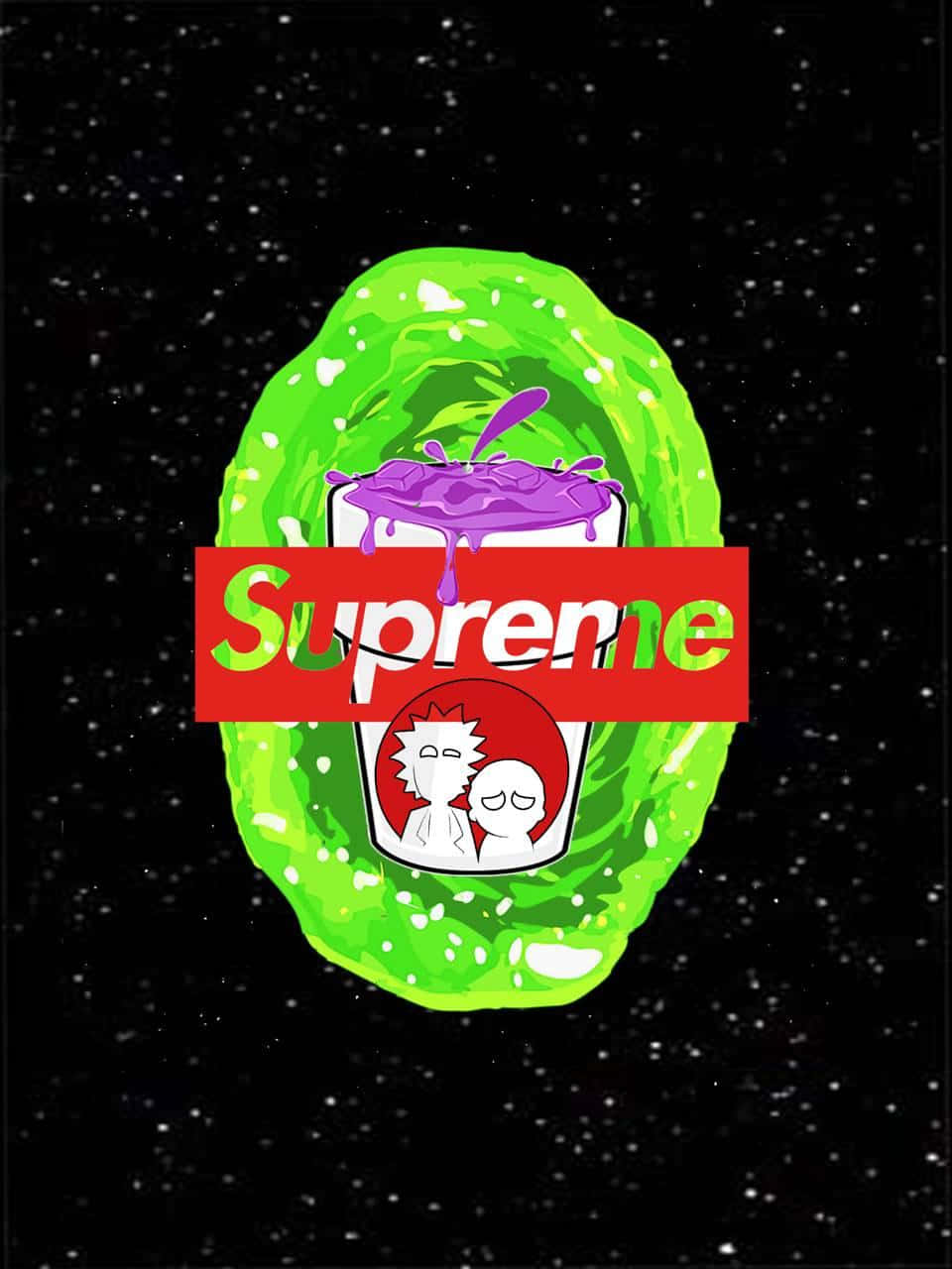 Feeling Supreme with Rick And Morty! Wallpaper