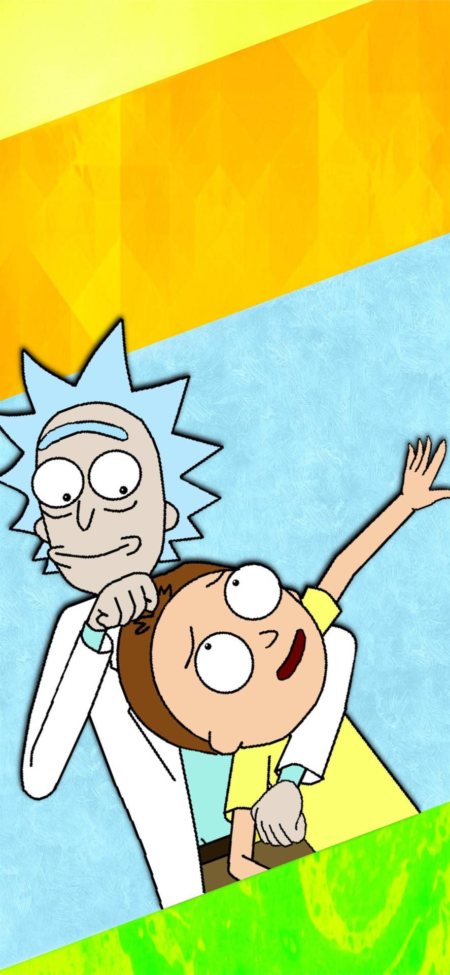 Rick And Morty Sweet Photo Tablet Background