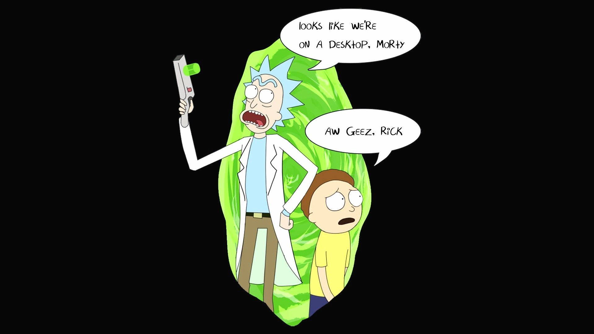 Download Rick And Morty We Are On Desktop Wallpaper 