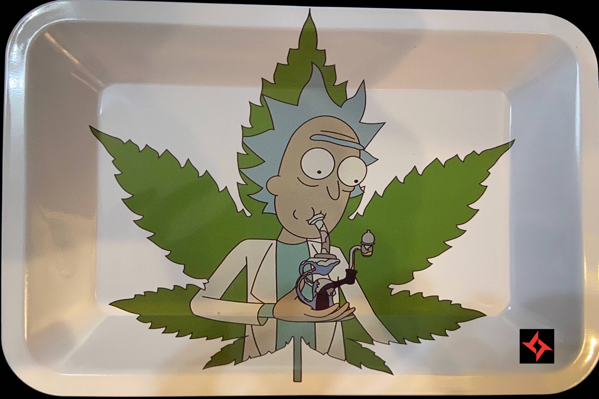 Dishware Rick And Morty Smoking Weed Background