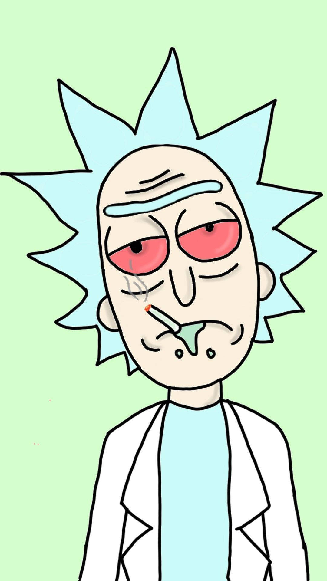 Get high with Rick and Morty! Wallpaper