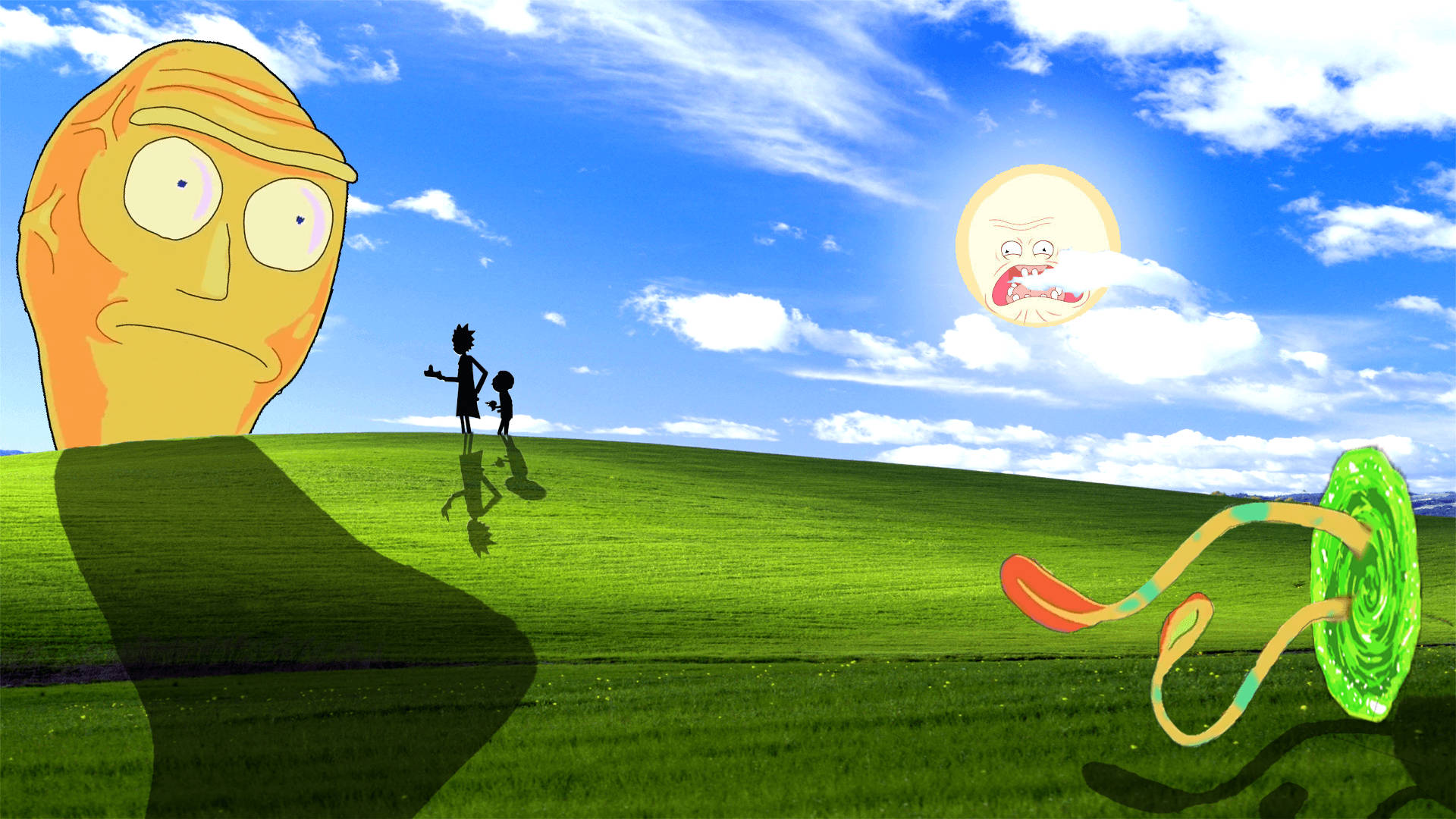 Rick And Morty Windows Xp Background