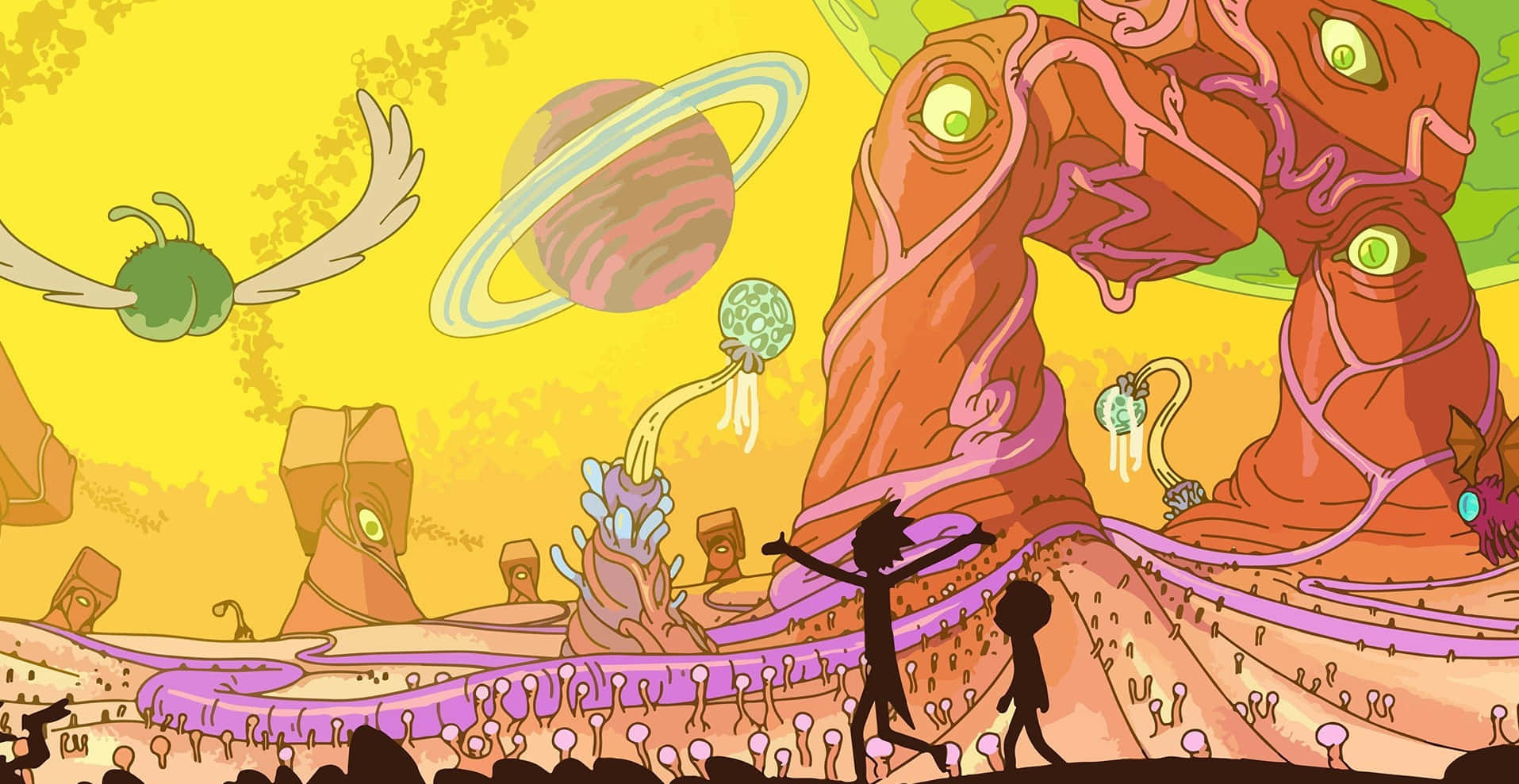 Rick And Morty Zoom Background Traveling
