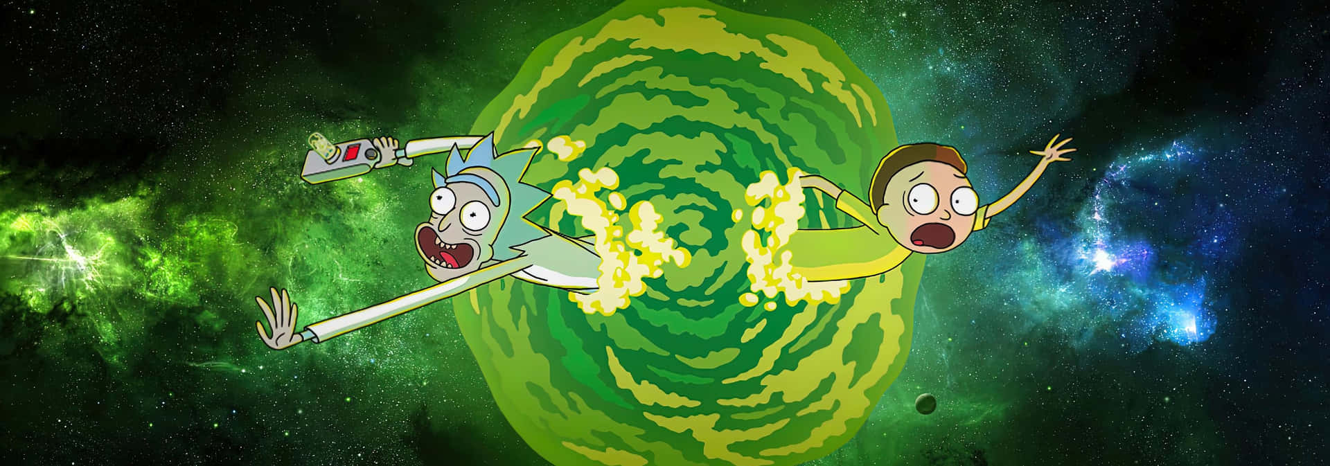 Rick And Morty Zoom Background Galaxy