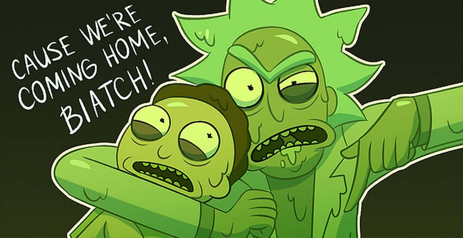 Fondode Pantalla De Rick Y Morty Para Zoom: Regresando A Casa