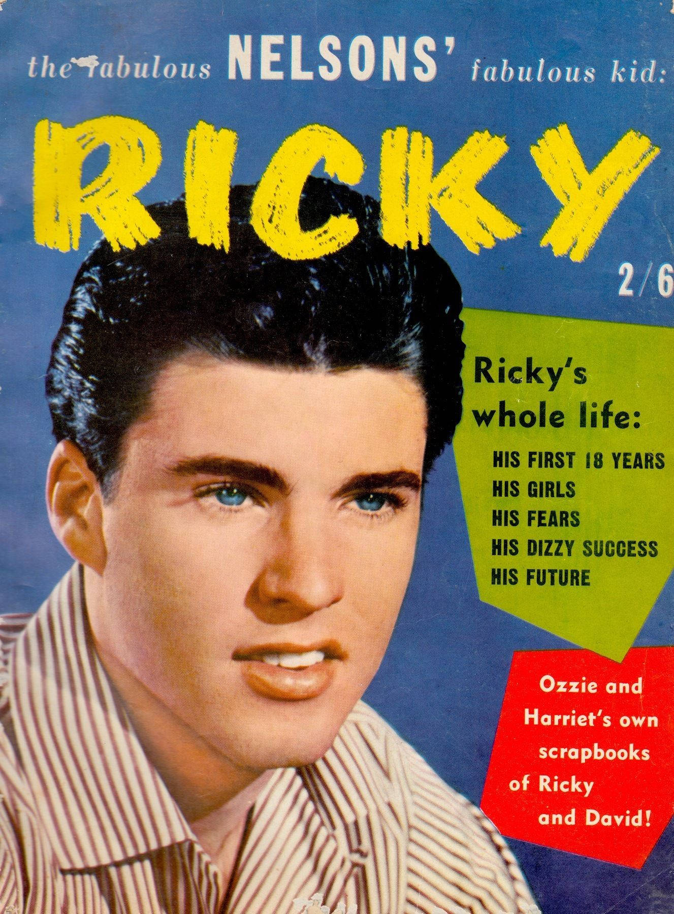 Rick Nelson Dell Magazine 1958 Cover Wallpaper
