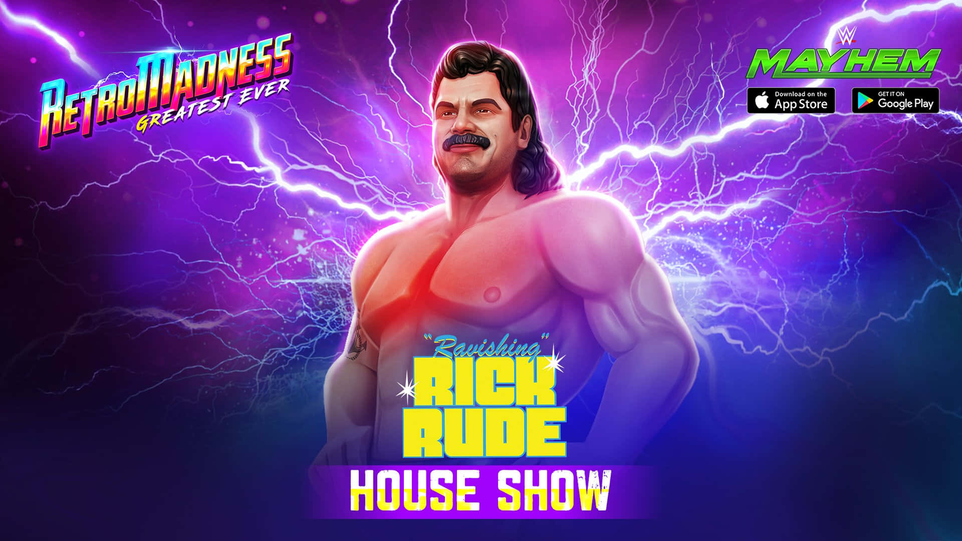 Hent Rick Rude WWE Mayhem Mobile Game Wallpaper