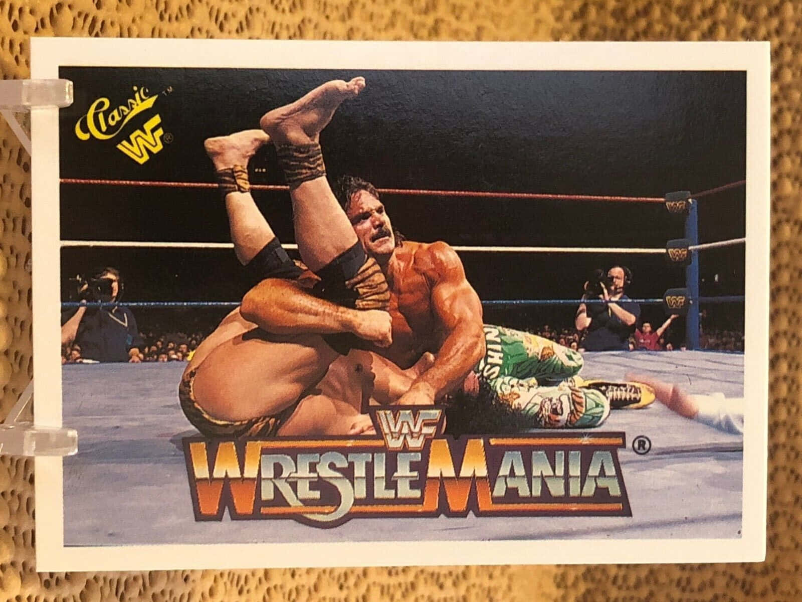 Rickrude Wwe Wrestle Mania Fotokort. Wallpaper
