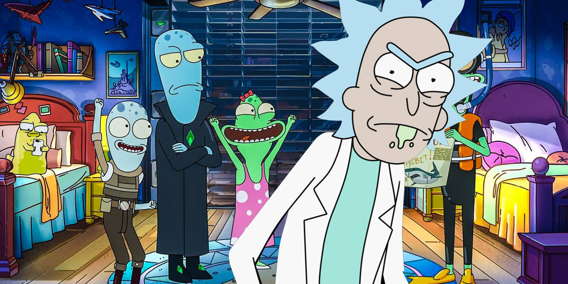 Rick With Solar Opposites Characters Background