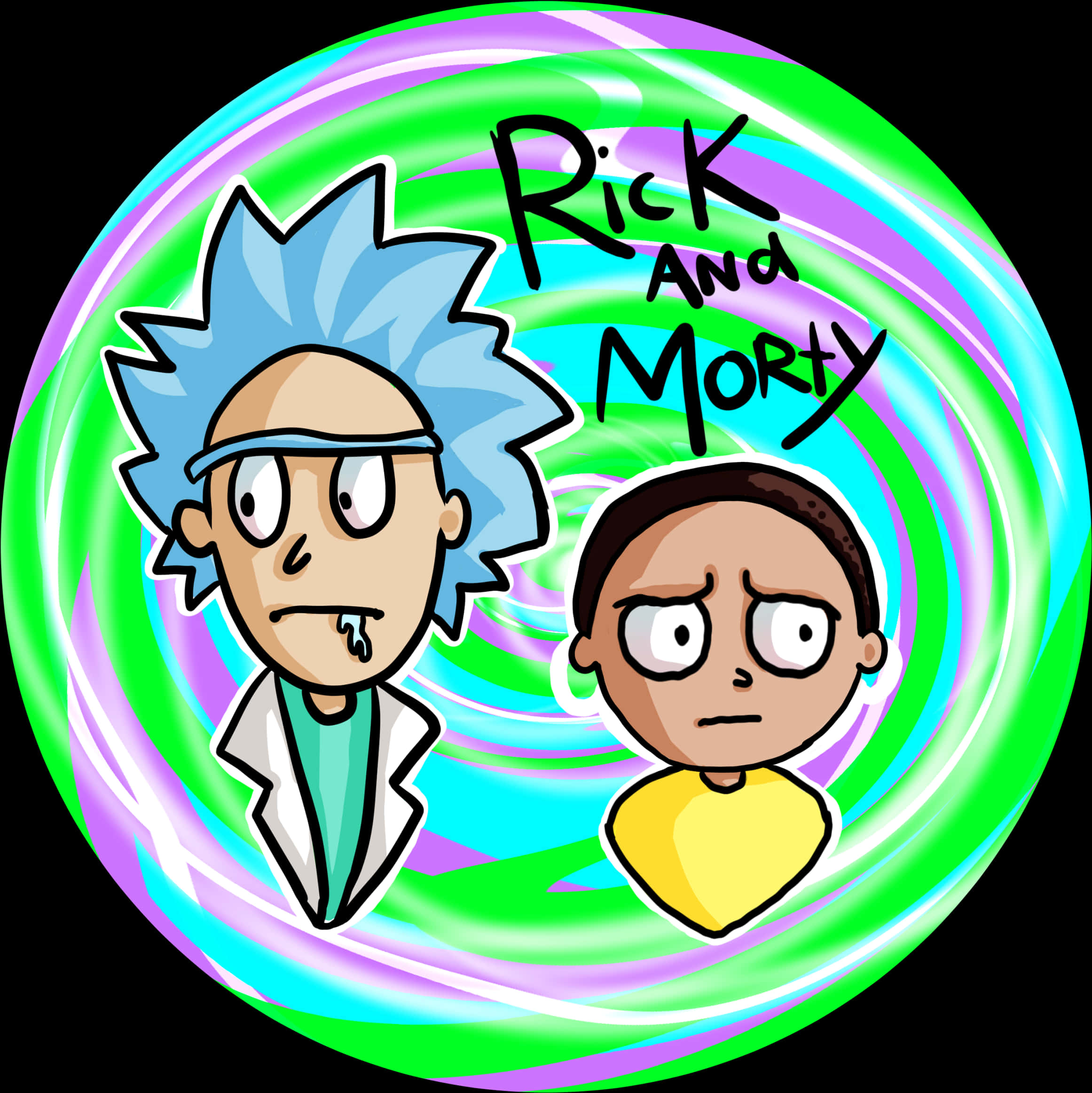 Rickand Morty Animated Characters PNG