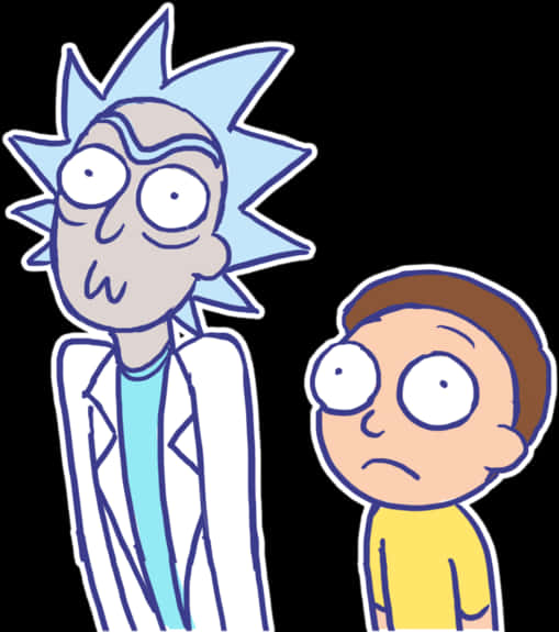 Download Rickand Morty Standing Together | Wallpapers.com