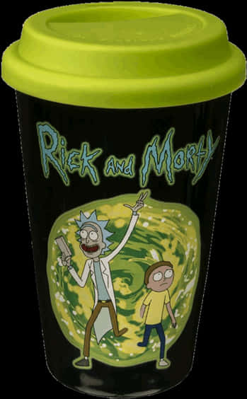 Rickand Morty Travel Mug PNG