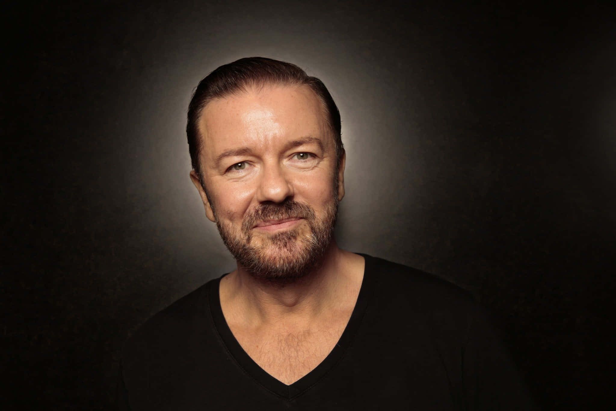 Ricky Gervais, British Comedian and Actor Wallpaper