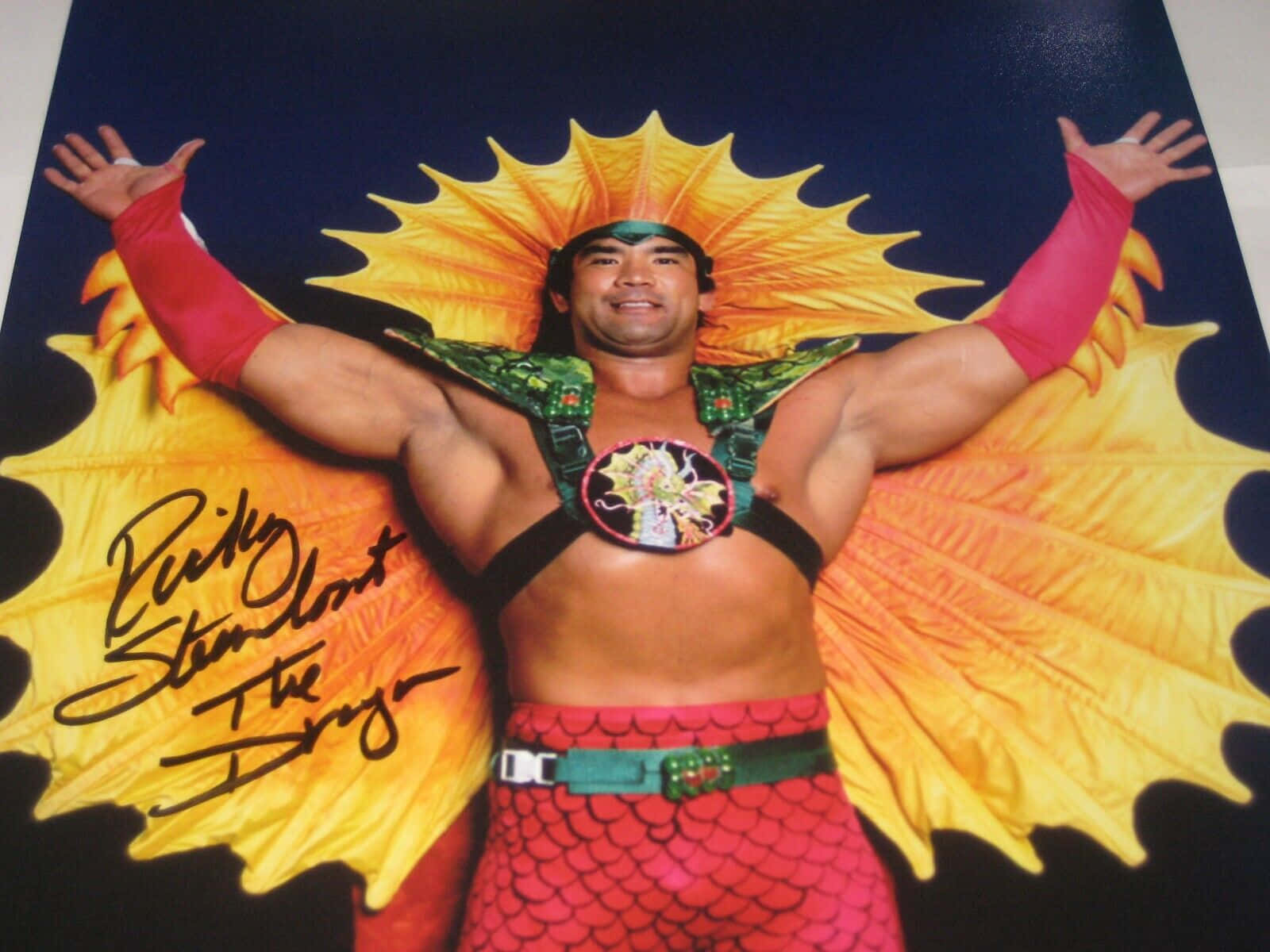 Ricky Steamboat Autographed Poster Wallpaper