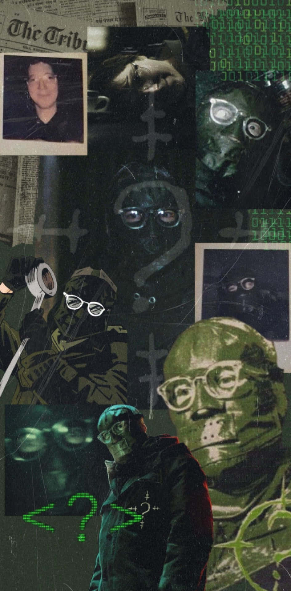 Riddler Collage Mystery Villain Wallpaper