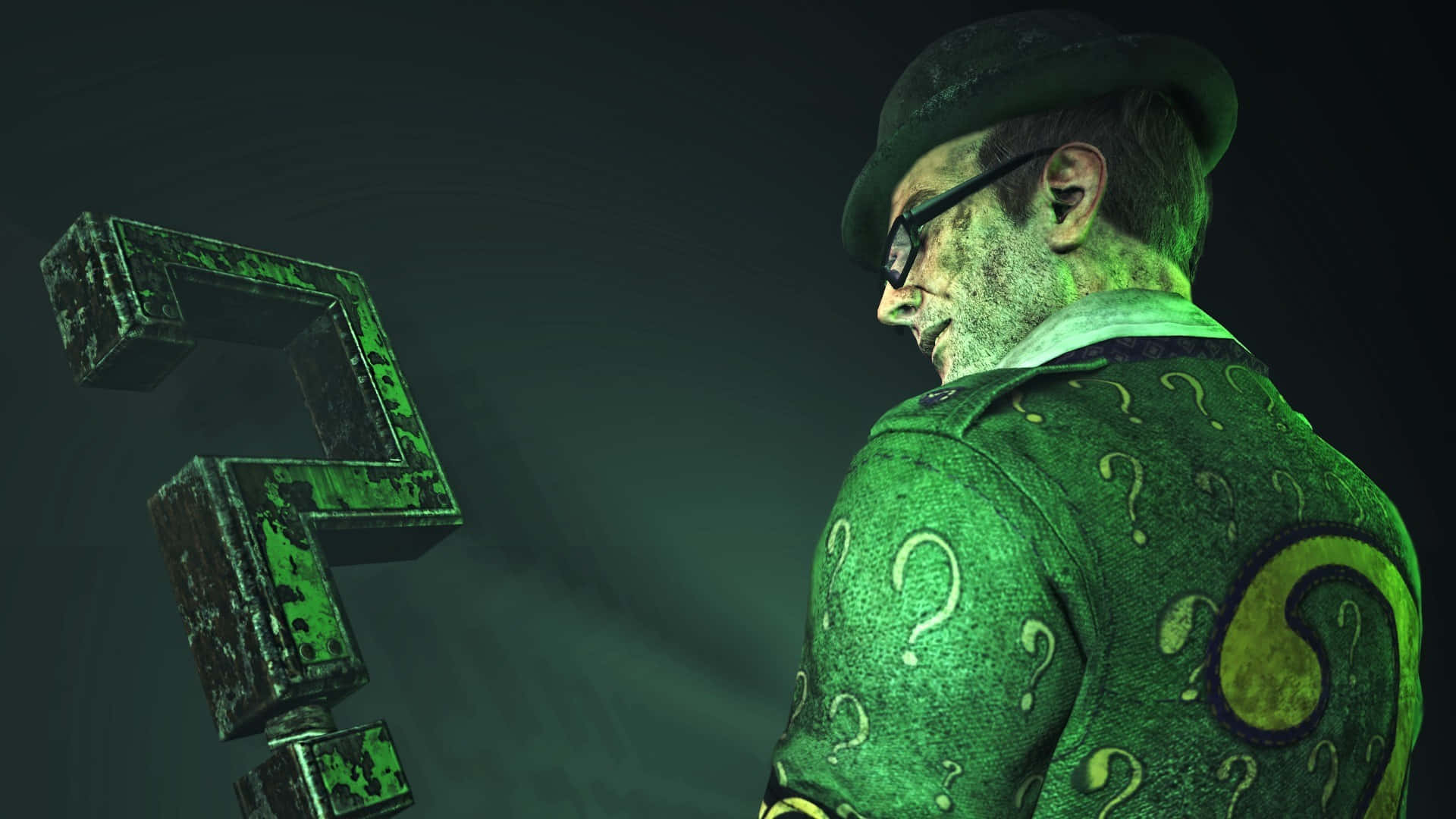 Riddler Et Les Points D'interrogation Fond d'écran