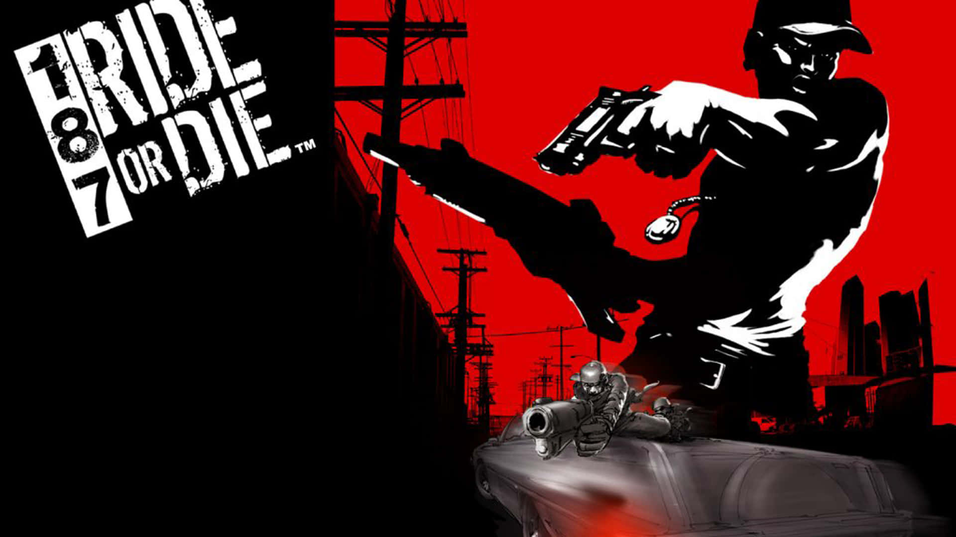 Ride Or Die Game Poster Oranredge Background Wallpaper
