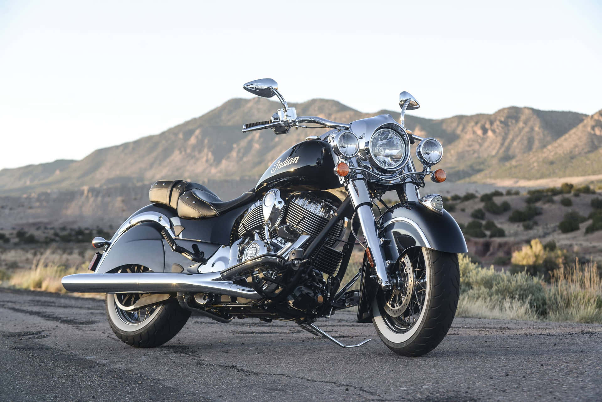 Riding With Freedom - The Majestic Indian Motorcycle Wallpaper