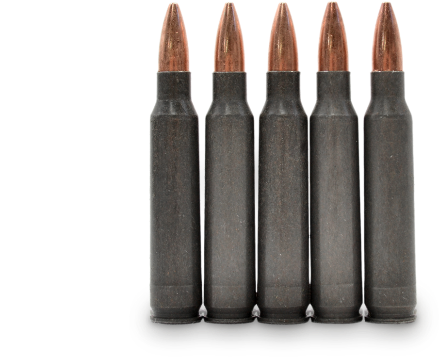 Rifle Ammunition Lineup PNG