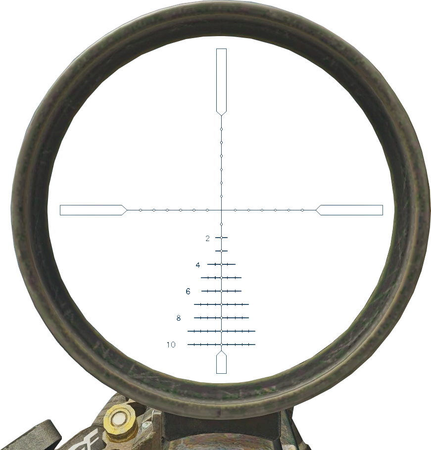 Riflescope Crosshair View PNG