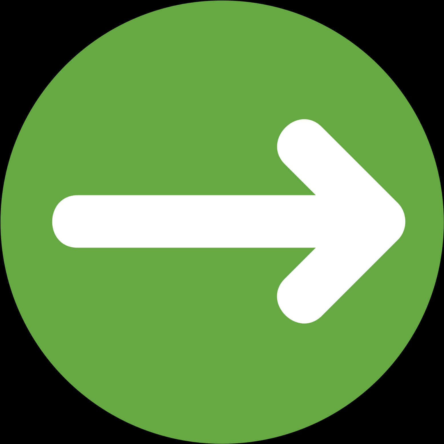 Right Arrow Icon Green Background PNG