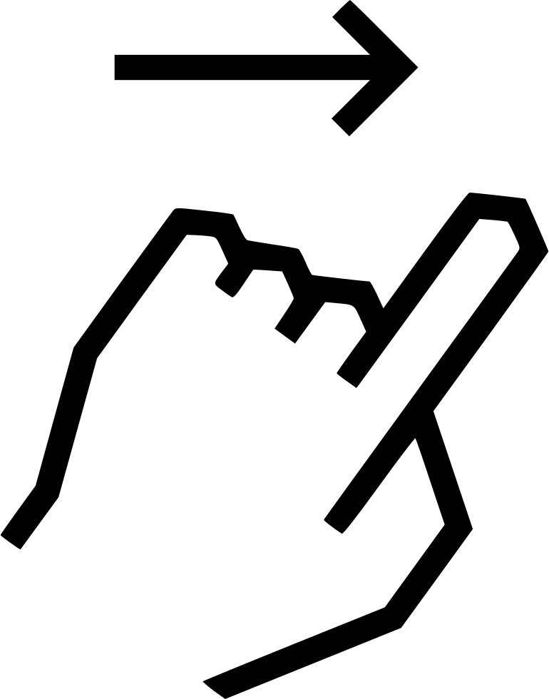 Right Arrow Over Michigan Outline PNG