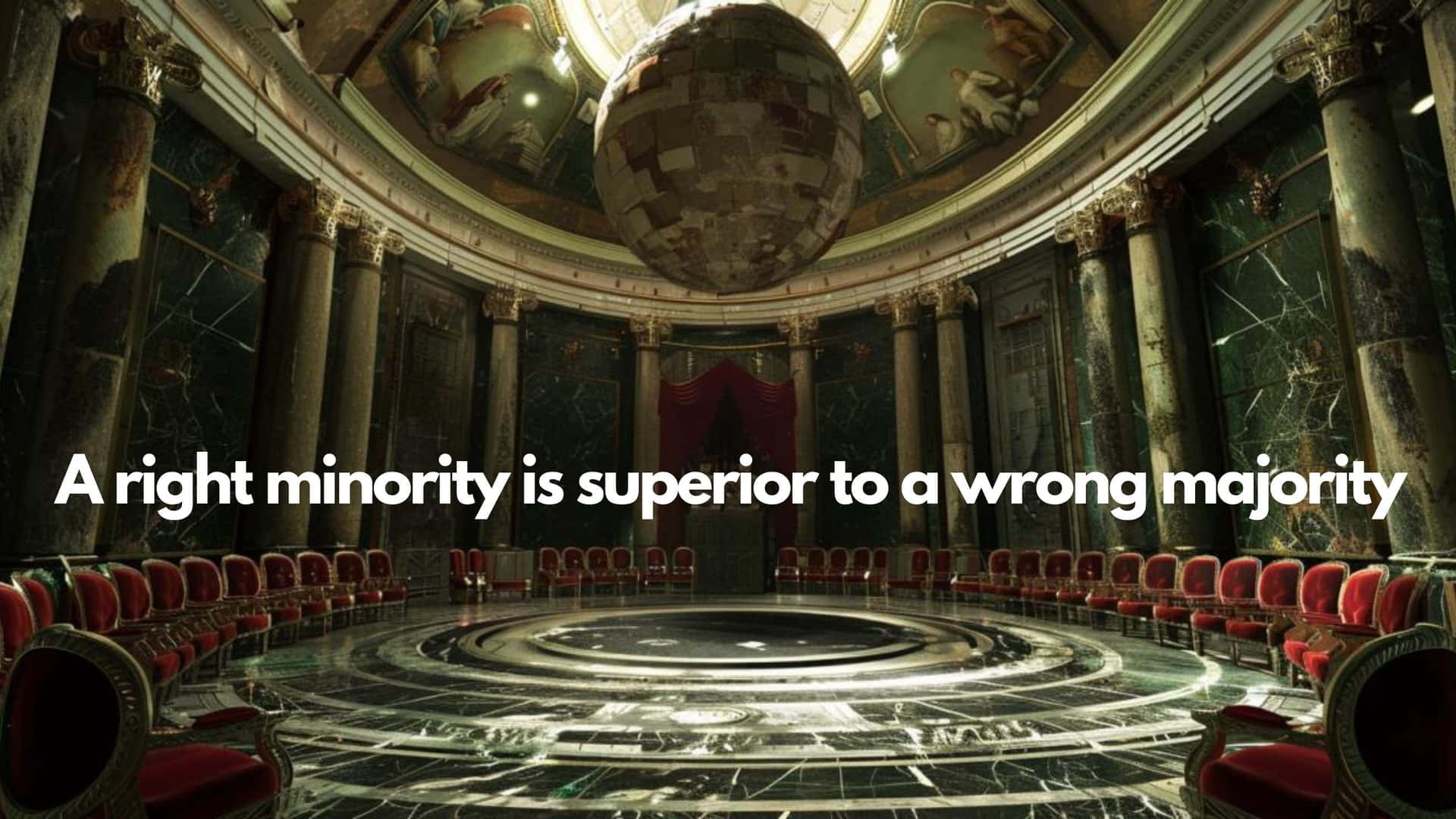 Right Minority Versus Wrong Majority Quote Wallpaper