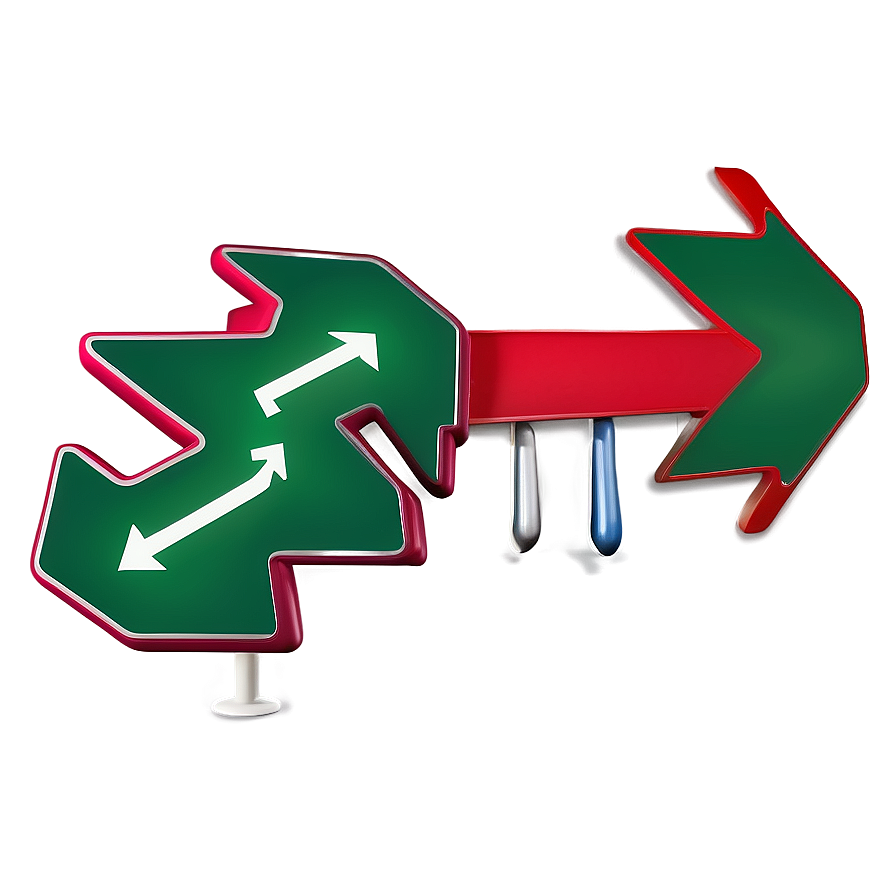 Right Turn Arrow Design Png 06262024 PNG