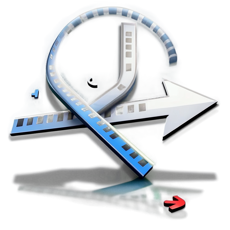 Right Turn Arrow Design Png Whb PNG