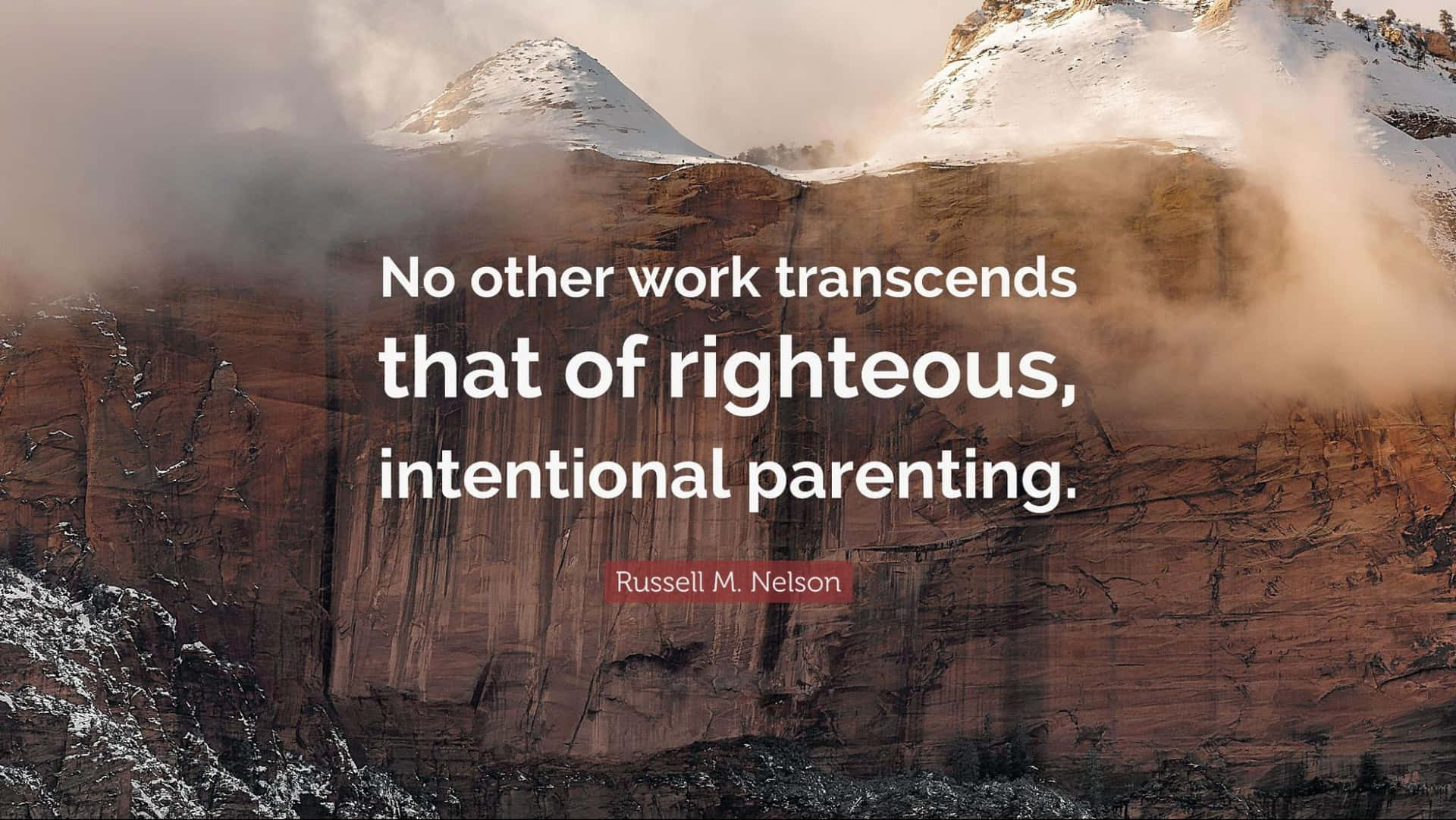 Righteous Intentional Parenting Quote Wallpaper