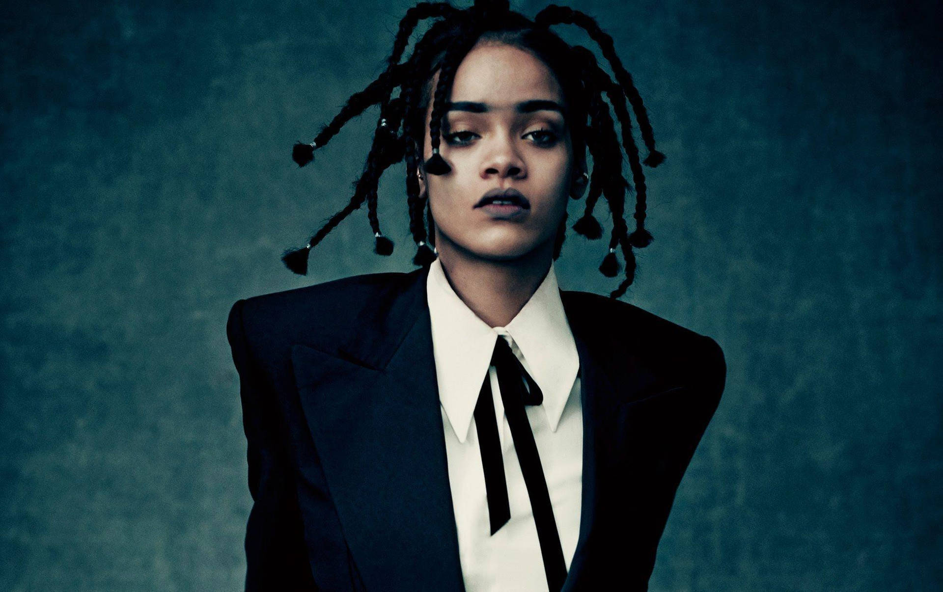 Rihanna Hd Coat String Tie Background
